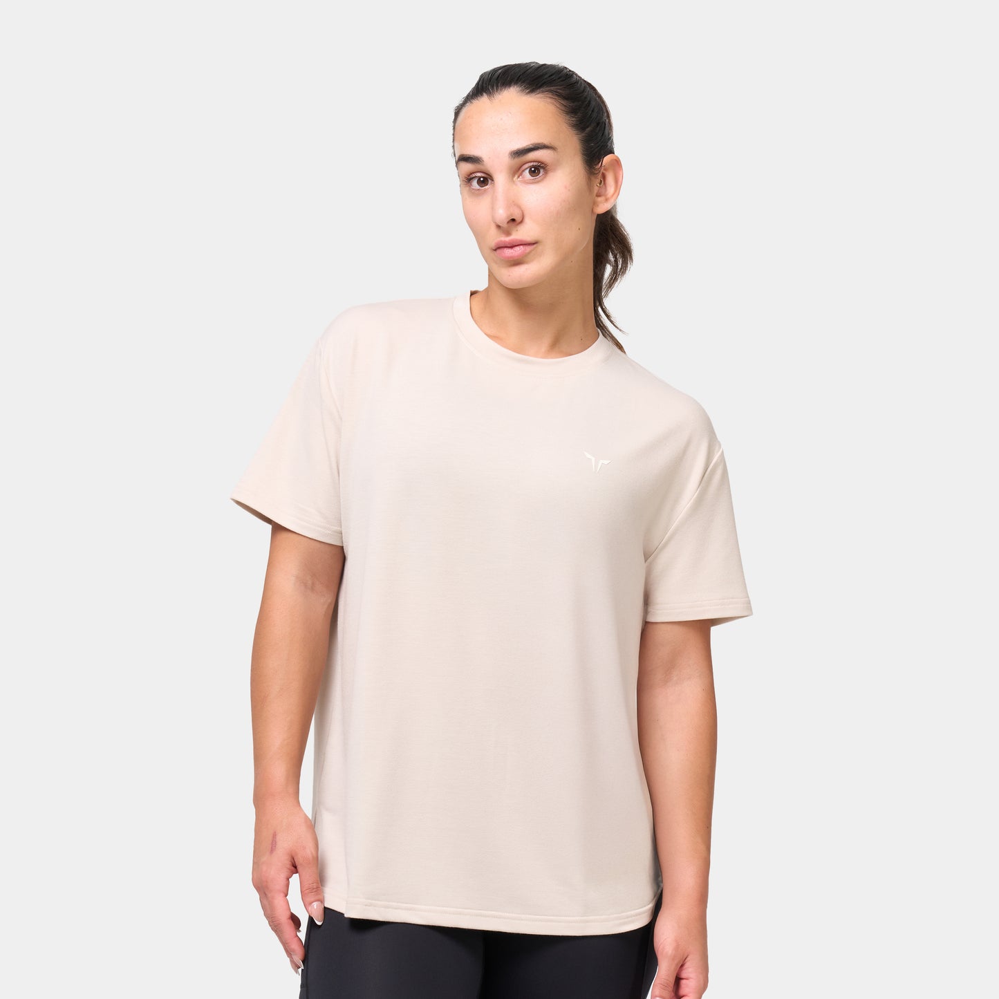 Essential Longline Oversized Tee - Silver Lining