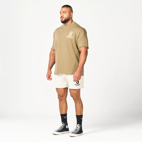 Stay Authentic Oversized Tee - Covert Green