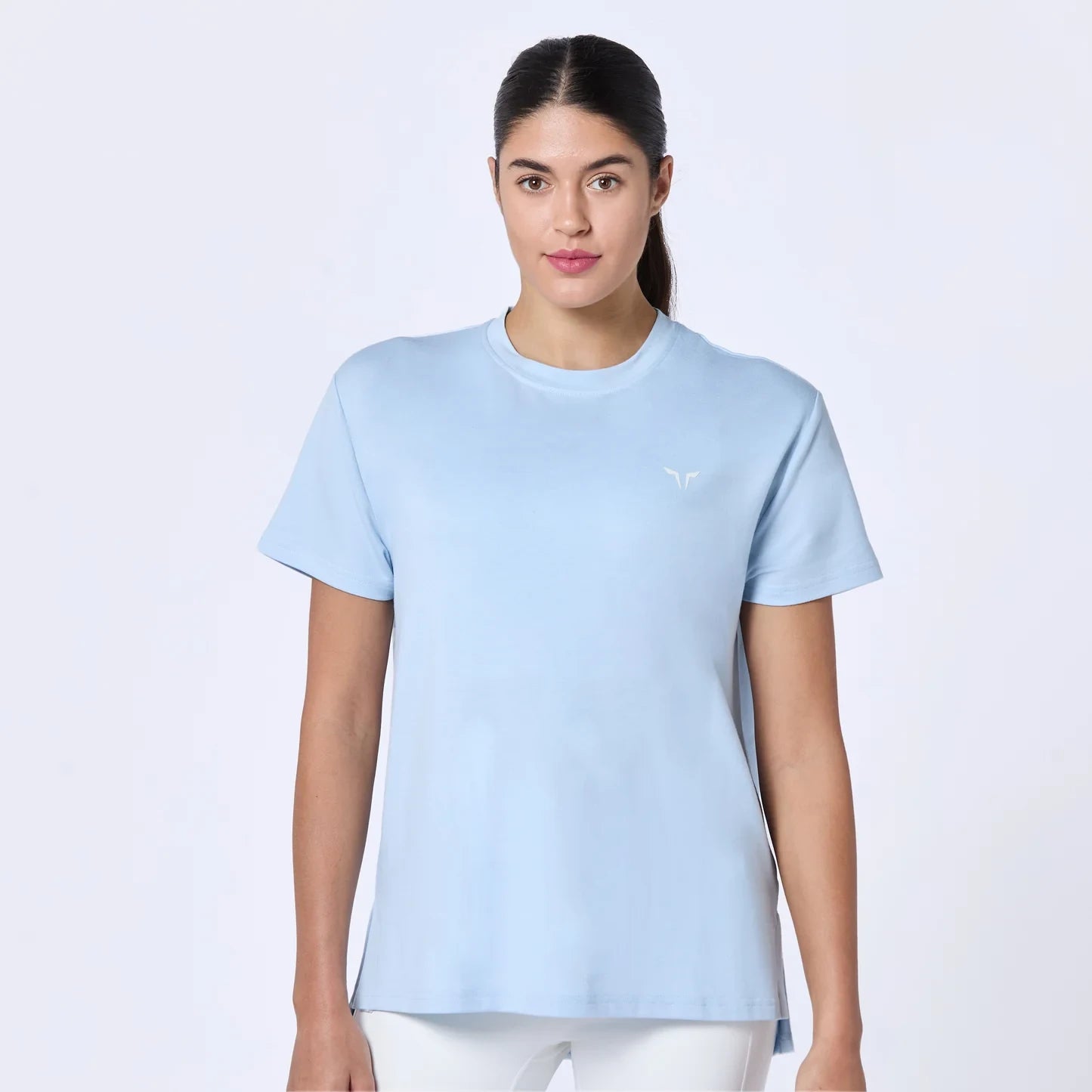 Essential Longline Oversized Tee - Skyway