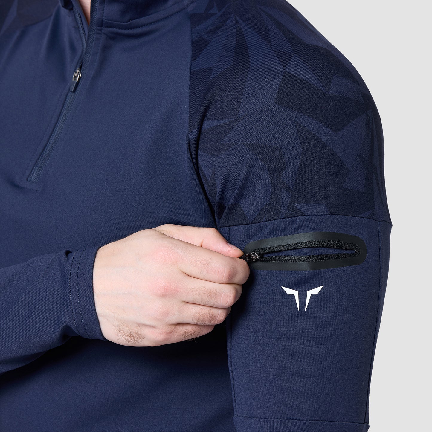 Evolve Running Top 2.0 - Navy Dot Camo