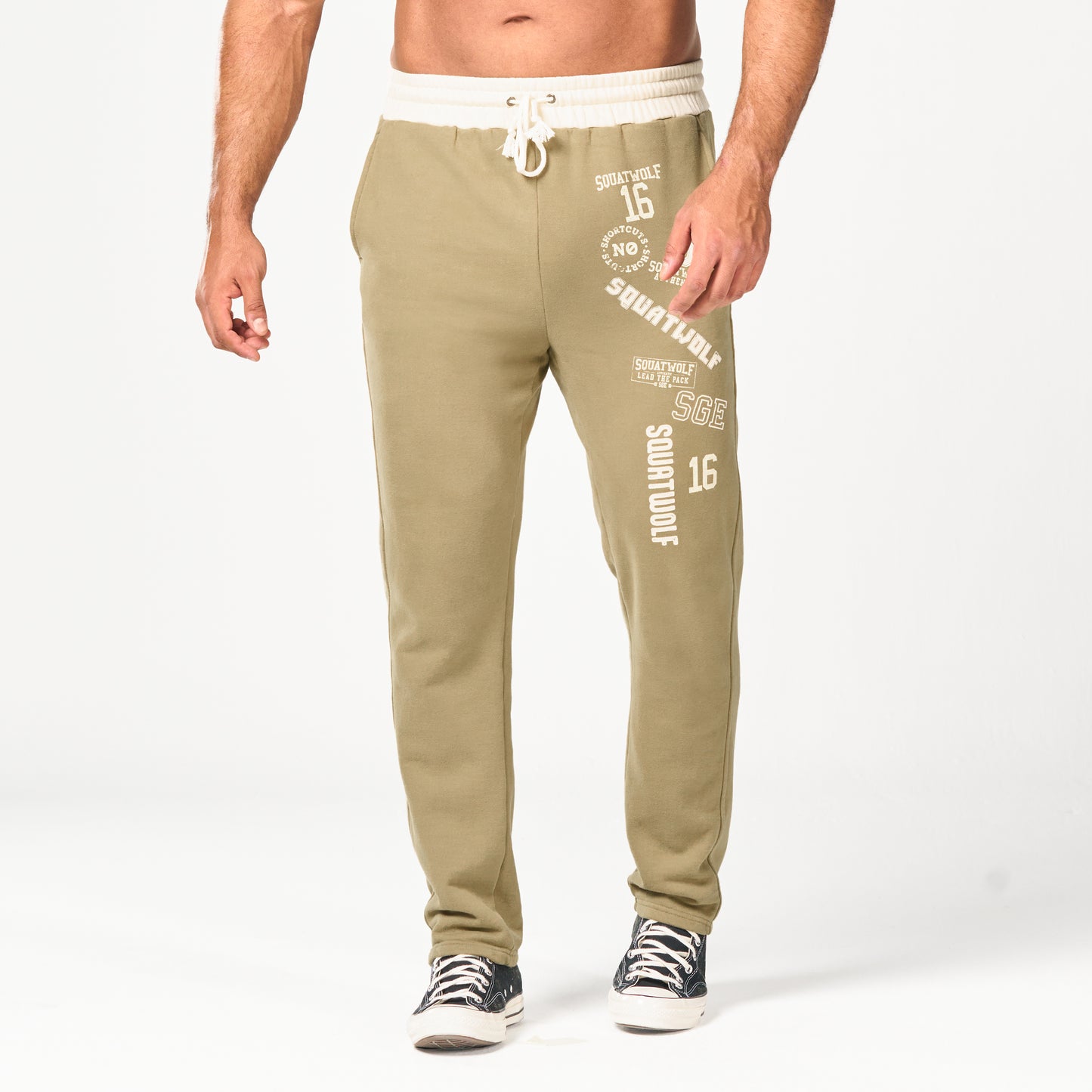 Golden Era Back-On-Track Joggers - Covert Green