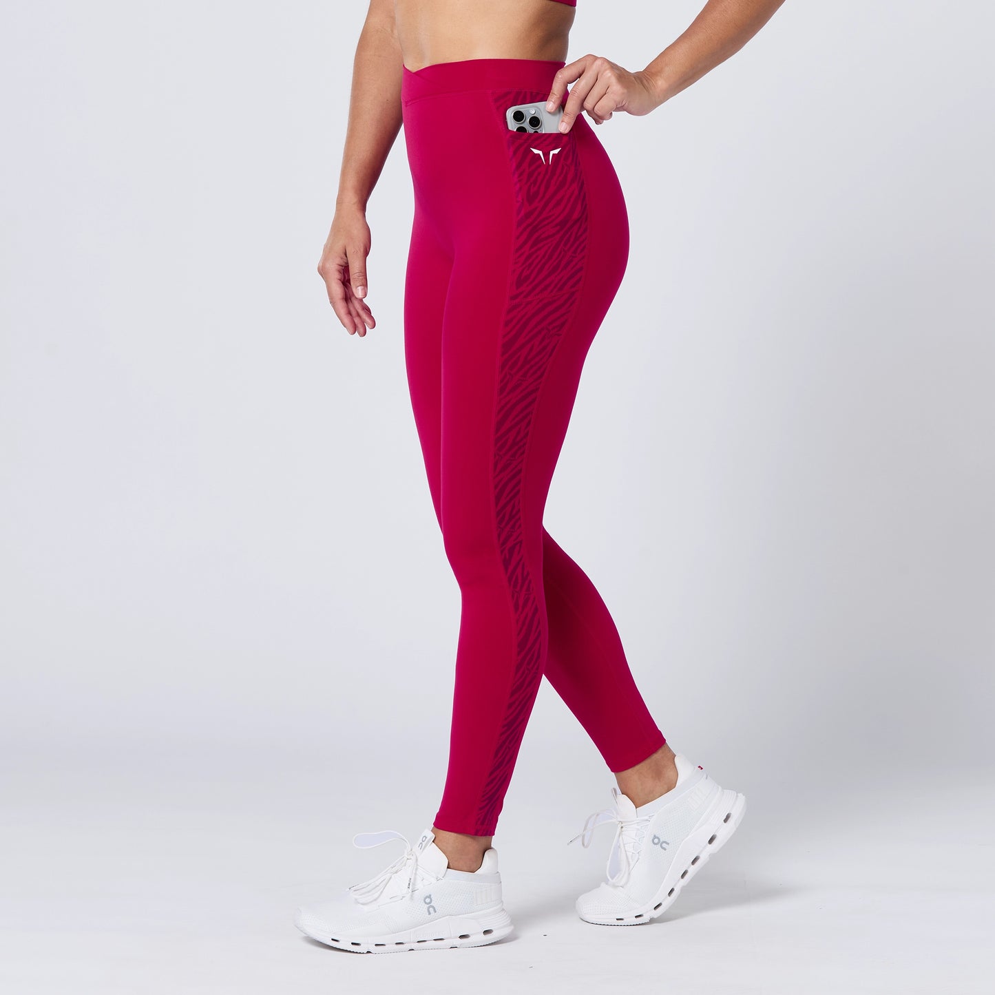 Crossover Leggings 27" - Cerise