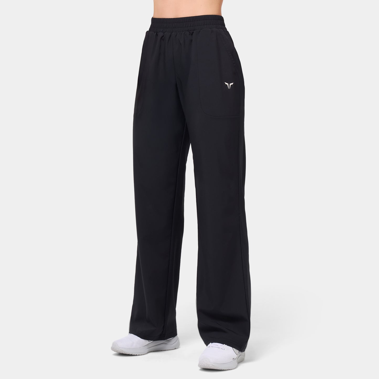 Essential Relaxed Woven Stretch Joggers - Black