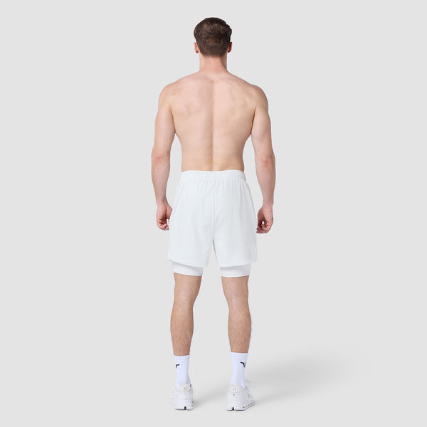 Limitless 2-In-1 7" Shorts - Pearl White