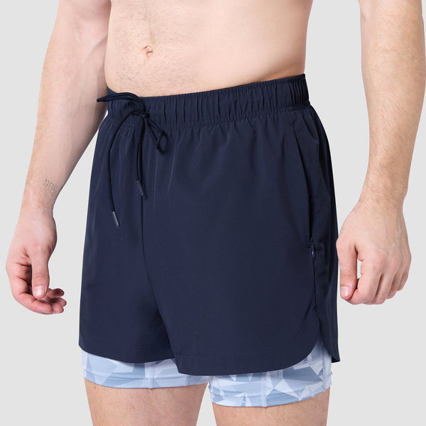 Limitless 2-In-1 5" Shorts - Navy & Skyway