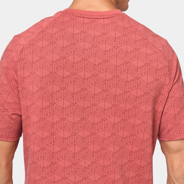 Essential Active Tee - Marsala Print