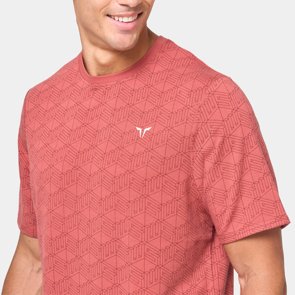 Essential Active Tee - Marsala Print