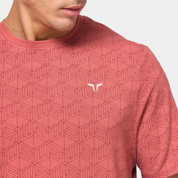 Essential Active Tee - Marsala Print