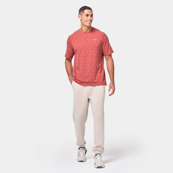 Essential Active Tee - Marsala Print