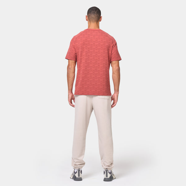 Essential Active Tee - Marsala Print