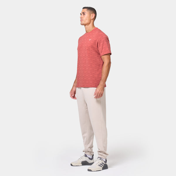 Essential Active Tee - Marsala Print