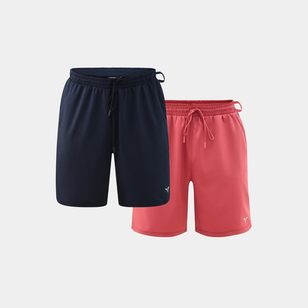 Pro 9” Shorts Navy & Marsala - 2 Pack