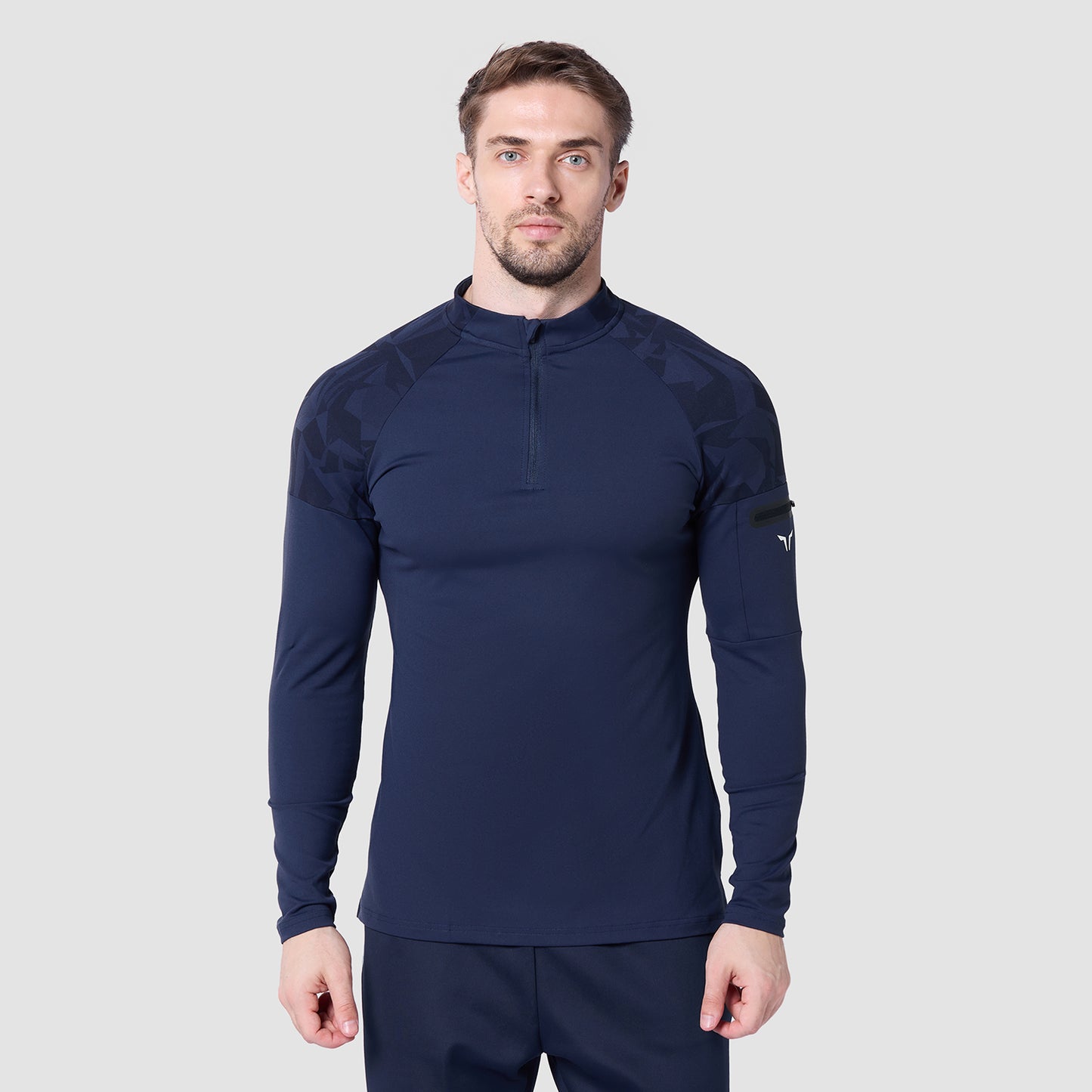 Evolve Running Top 2.0 - Navy Dot Camo