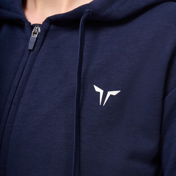 Slim Fit Hoodie - Navy