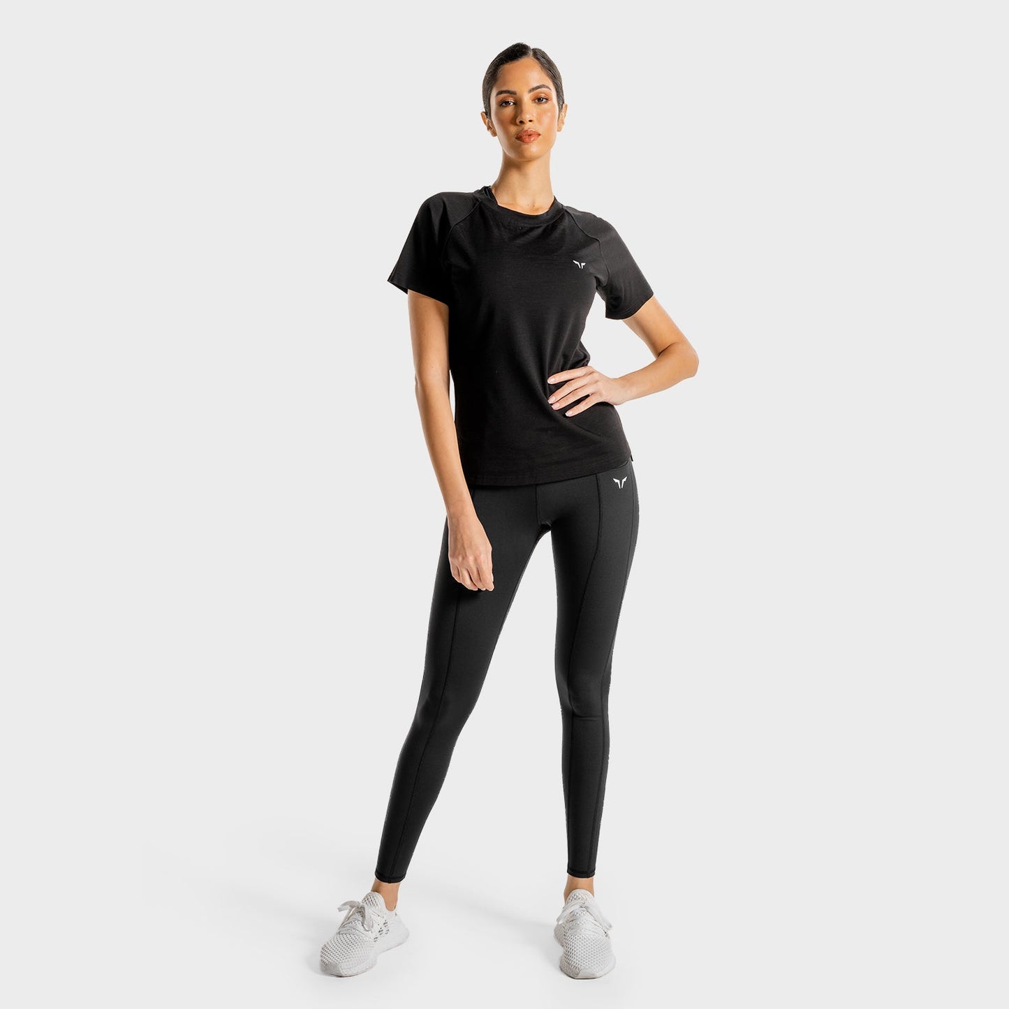 squatwolf-workout-clothes-core-slim-fit-tee-black-gym-t-shirts-for-women