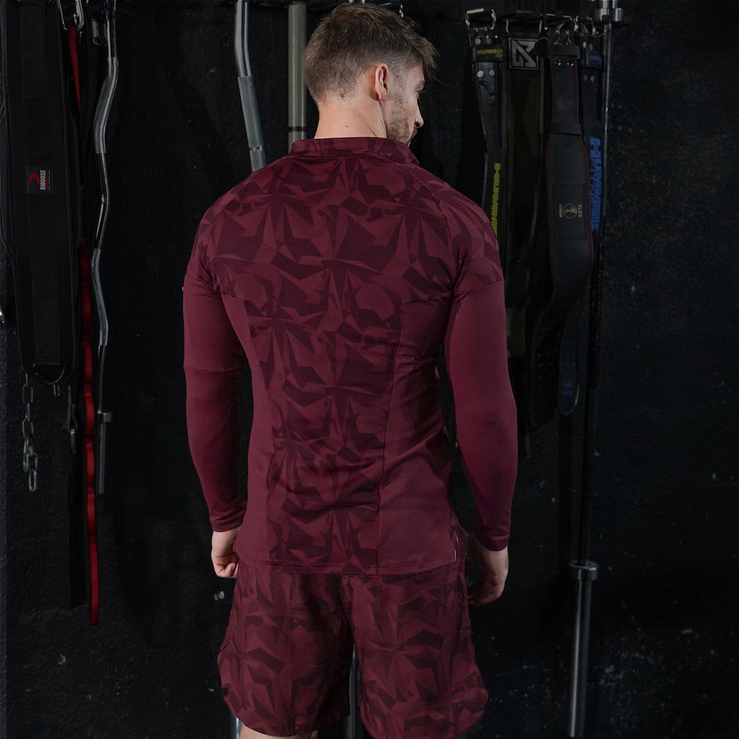 Evolve Running Top 2.0 - Burgundy Print