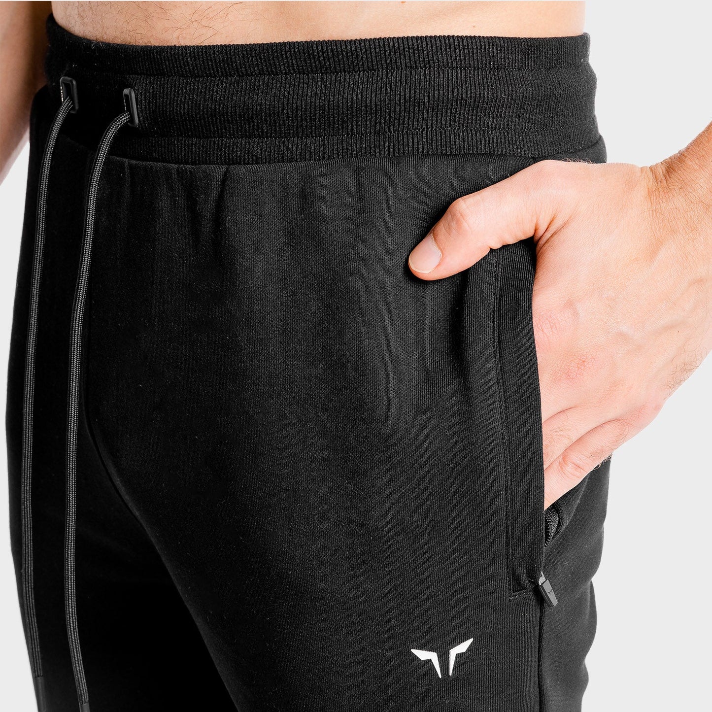 squatwolf-gym-wear-core-cuffed-joggers-black-workout-pants-for-men