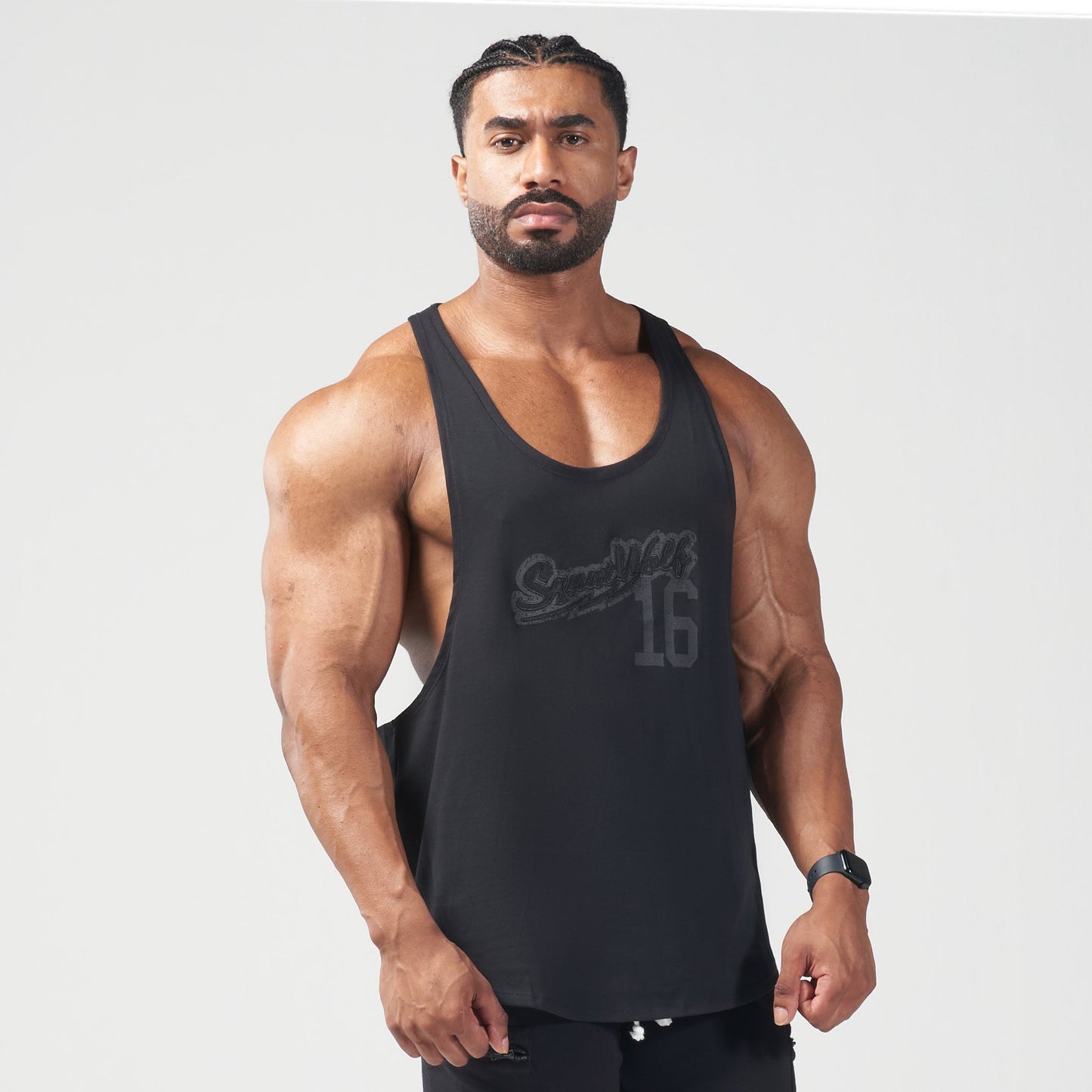 squatwolf-gym-wear-hype-tank-white-with-black-panel-stringer-vests-for-men